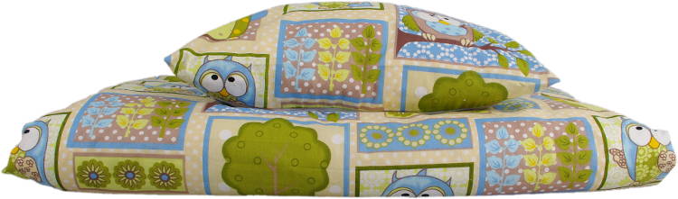 KAARSGAREN Dětské povlečení do kolébky SOVA modré