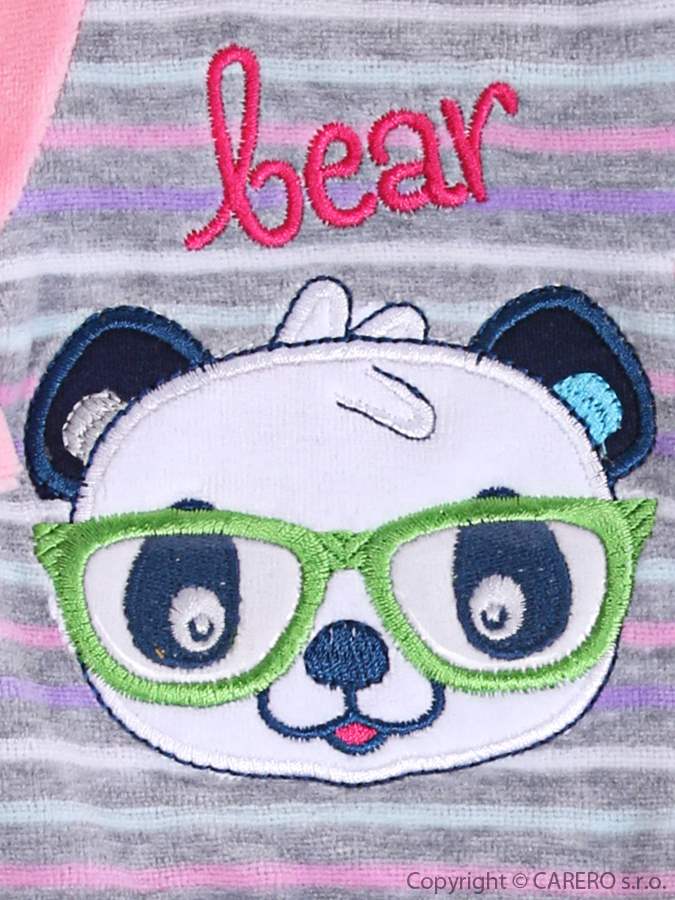 KOALA Kojenecký overal Panda růžový vel. 62