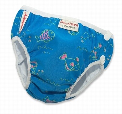 IMSE VIMSE Plenkové plavky, Modré ryby, vel. XL (11 - 14 kg)