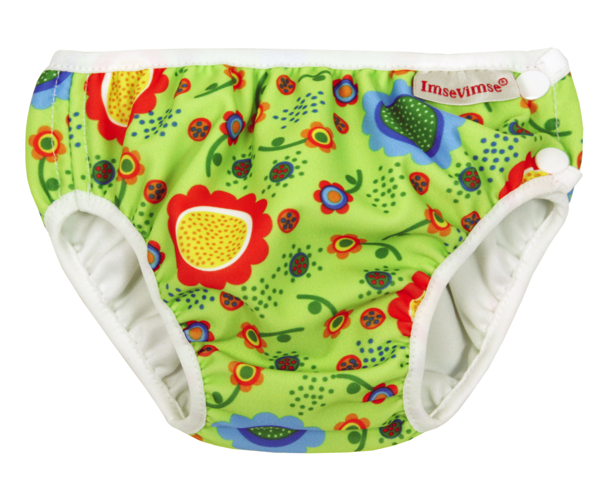 IMSE VIMSE Plenkové plavky, Zelené květy, vel. L (9 - 12 kg)