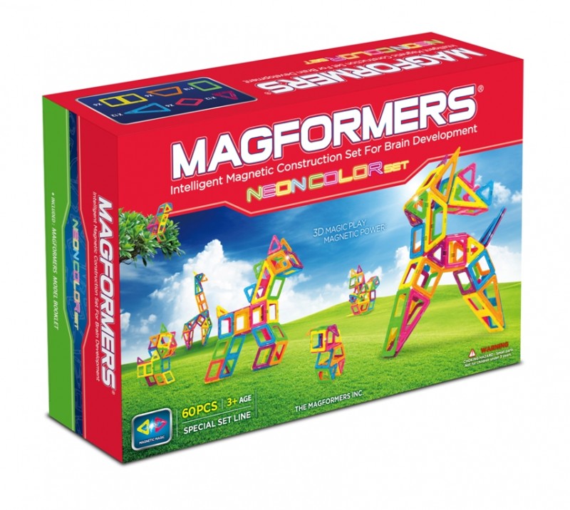 MAGFORMERS Neon-60 magnetická stavebnice