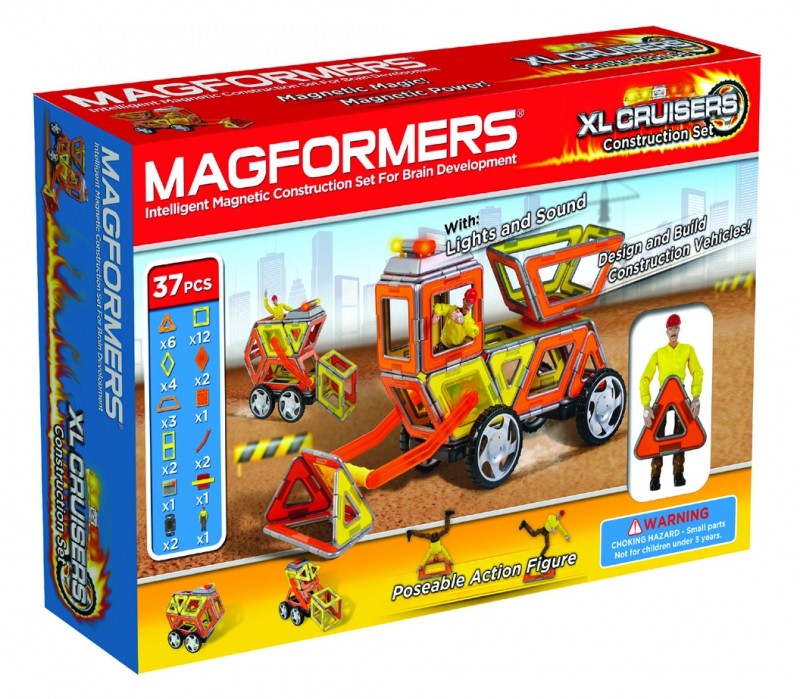 MAGFORMERS XL Cruiser Stavební auto magnetická stavebnice