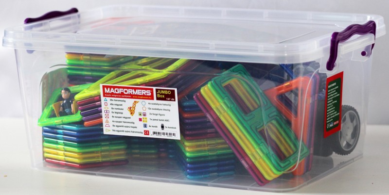 MAGFORMERS Jumbo Box magnetická stavebnice