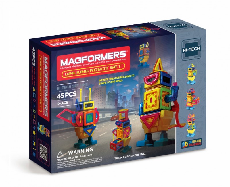 MAGFORMERS Chodící robot magnetická stavebnice