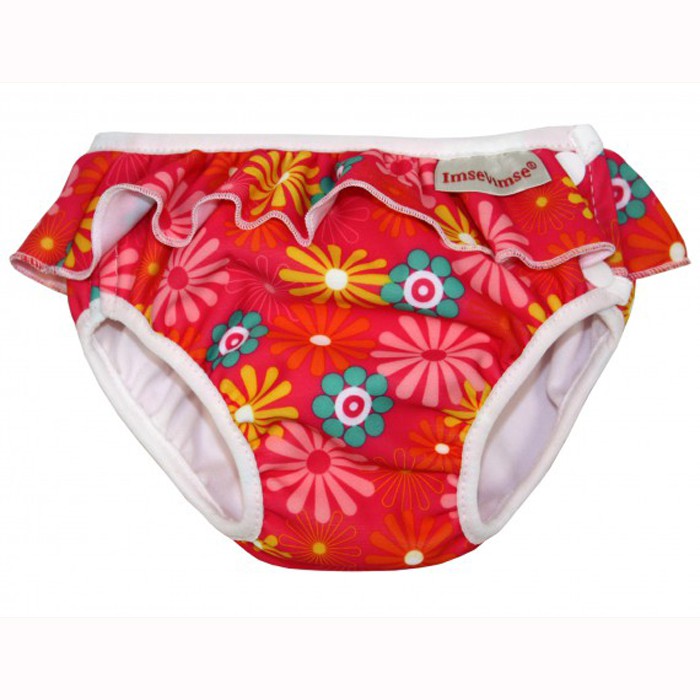 IMSE VIMSE Plenkové plavky, Růžová kopretinka, vel. M (7 - 10 kg)