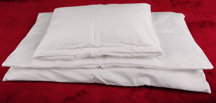 KAARSGAREN Dětské povlečení do kolébky BEZ MOTIVU bílé