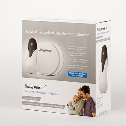 BABYSENSE 5 Monitor dechu, 2 desky
