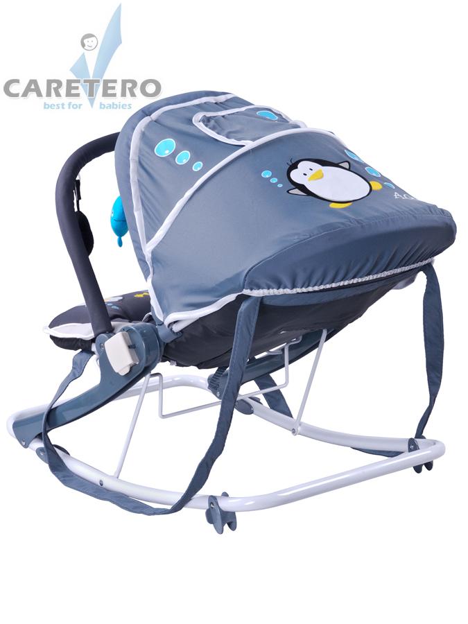 CARETERO Dětské lehátko Aqua grey