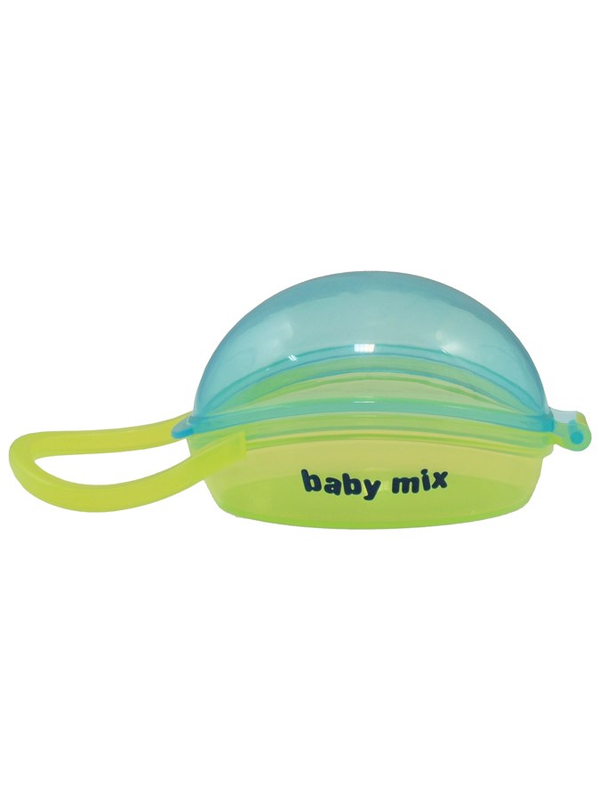 BABY MIX Pouzdro na dudlíky Tyrkysovo-žluté