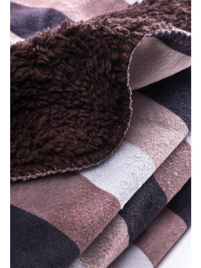 SENSILLO Dětská deka Pruhy 75x100 cm Brown