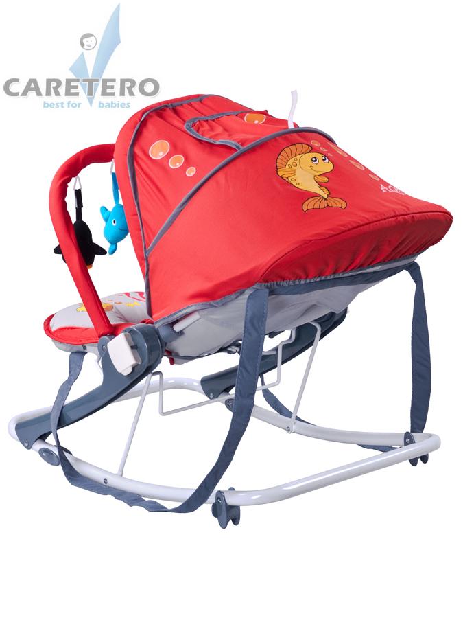 CARETERO Dětské lehátko Aqua red