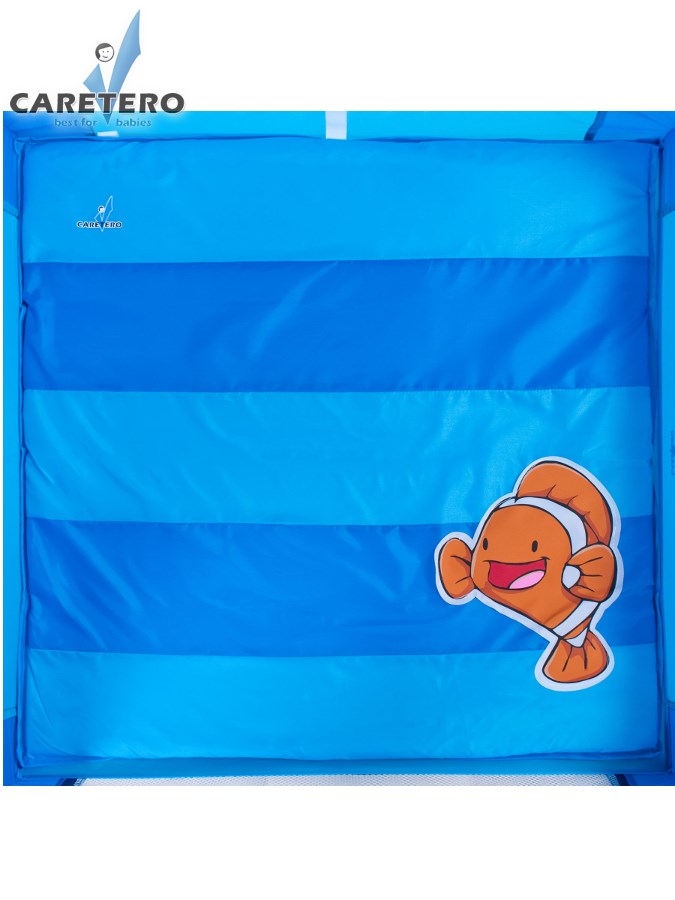 CARETERO Dětská skládací ohrádka Quadra Blue