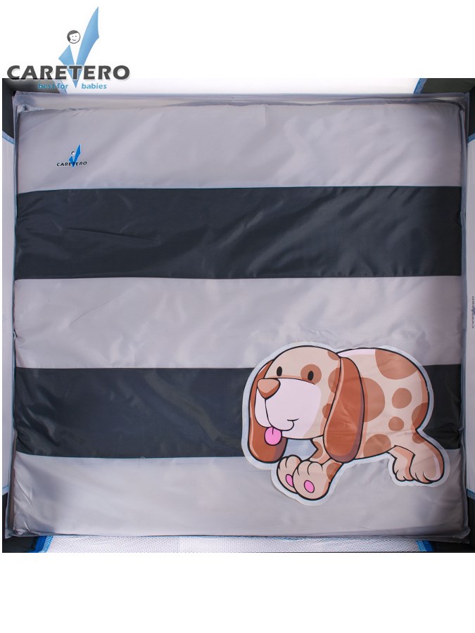 CARETERO Dětská skládací ohrádka Quadra Grey