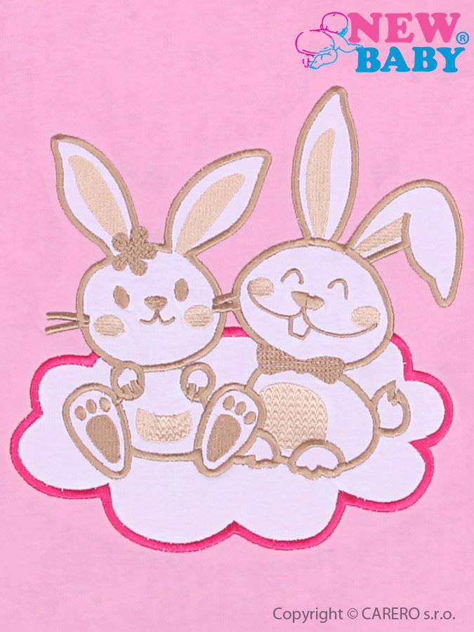 NEW BABY Set do kočárku Bunnies Růžový