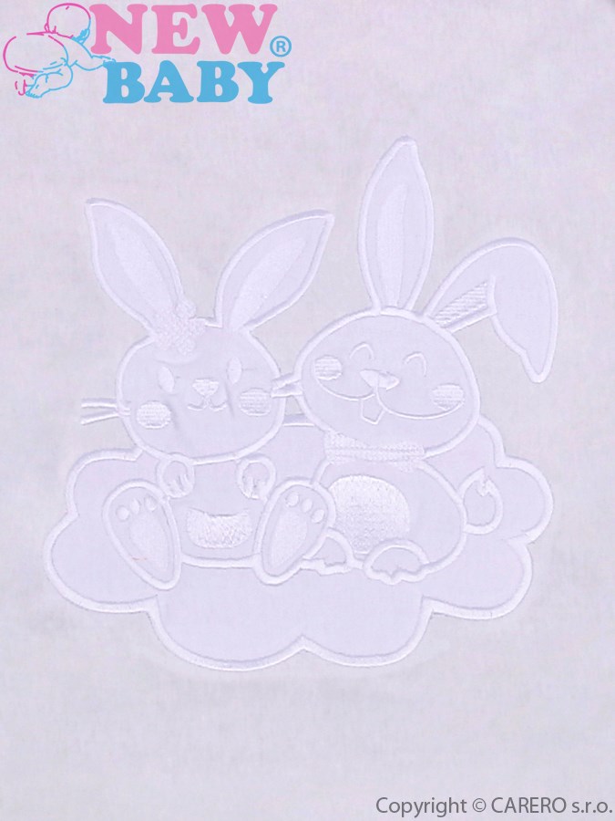 NEW BABY Set do kočárku Bunnies Bílý