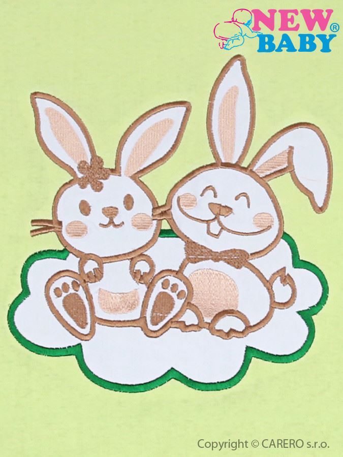 NEW BABY Set do kočárku Bunnies Zelený