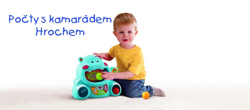 VTECH Počty s kamarádem hrochem Modrý