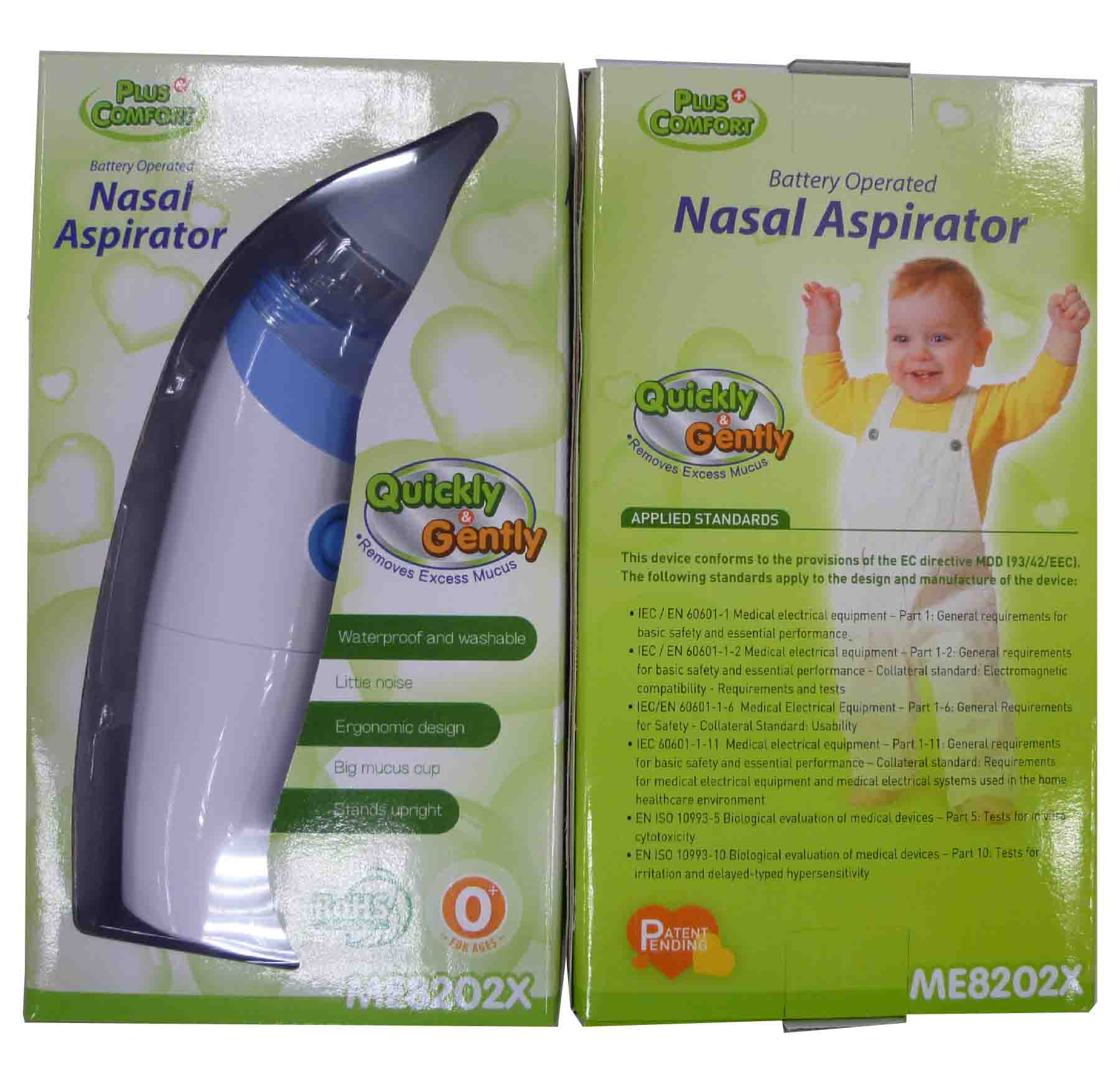 NEW PLUS COMFORT Odsávačka hlenů na baterie modrá