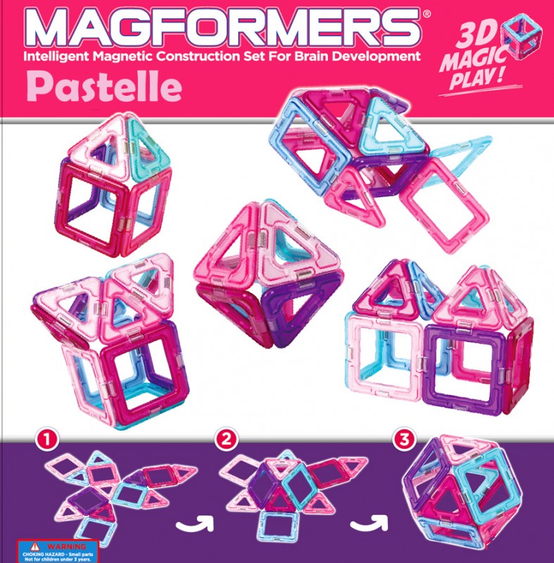 MAGFORMERS Pastelle-30 magnetická stavebnice