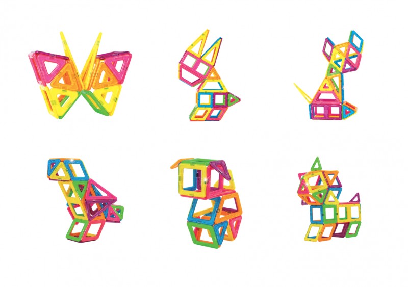 MAGFORMERS Neon-60 magnetická stavebnice