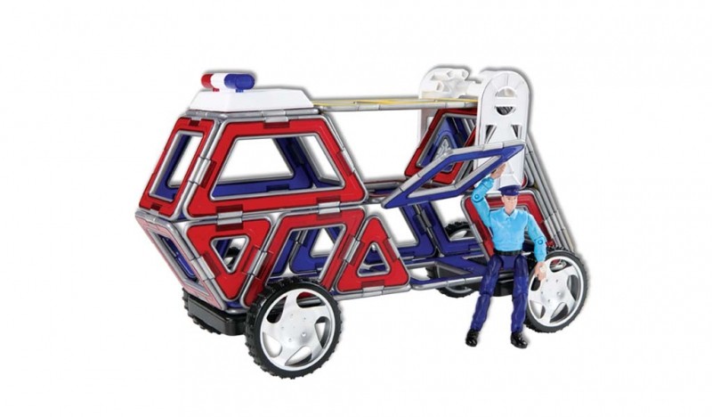 MAGFORMERS XL Cruiser - Záchranáři magnetická stavebnice