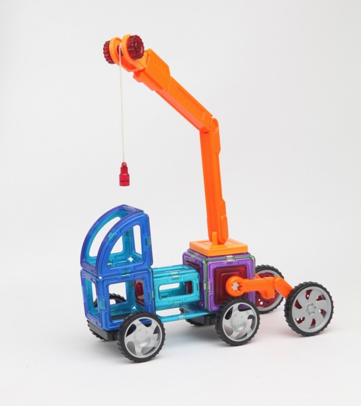 MAGFORMERS Power Construction (Stavební auta PLUS) magnetická stavebnice