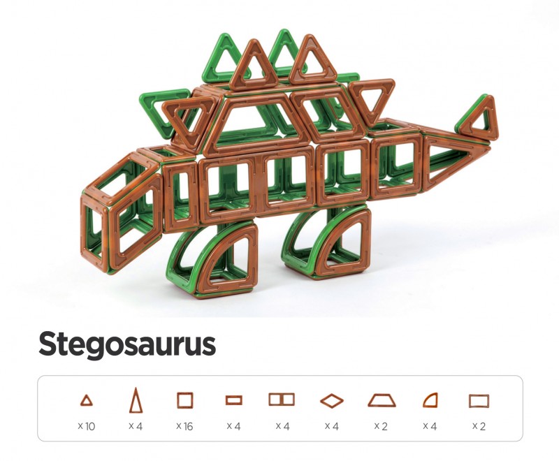 MAGFORMERS Dinosauři magnetická stavebnice