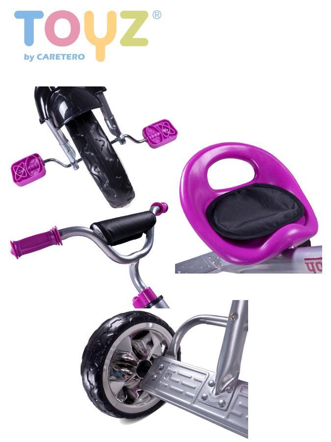 TOYZ YORK Dětská tříkolka Red