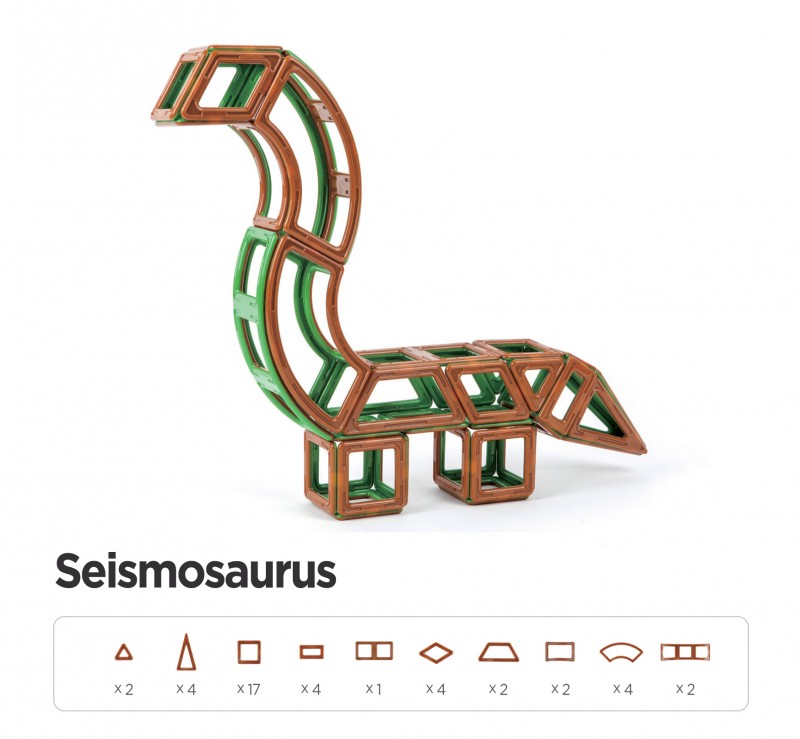 MAGFORMERS Dinosauři magnetická stavebnice