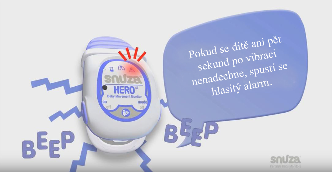 Snuza HERO, monitor dechu na plínku